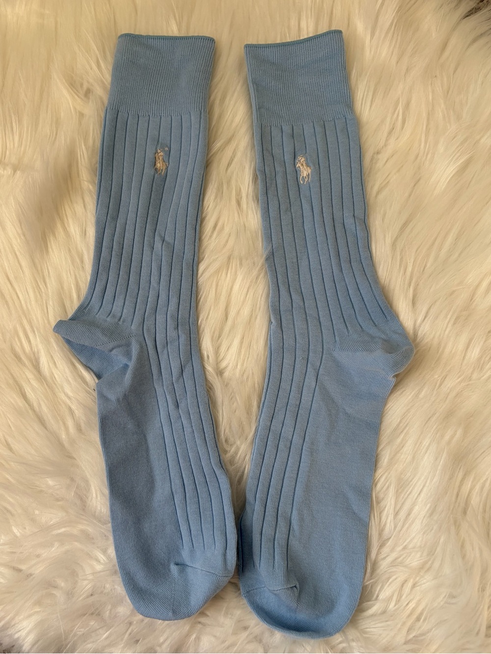 Polo Ralph Lauren Rib Crew Socks Light Blue